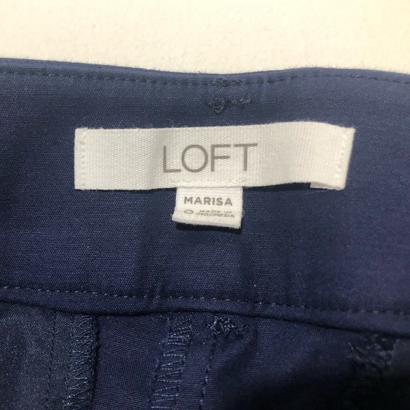 LOFT - Riviera Dress Pants, Marisa Fit, Navy - Picture 5 of 6